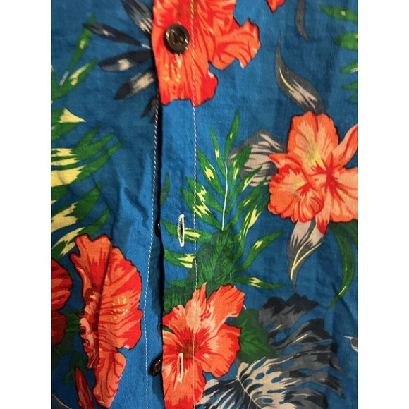 NWT Jogal Size Large Set Shirt And Shorts Tropical Floral Vacation - Picture 5 of 14